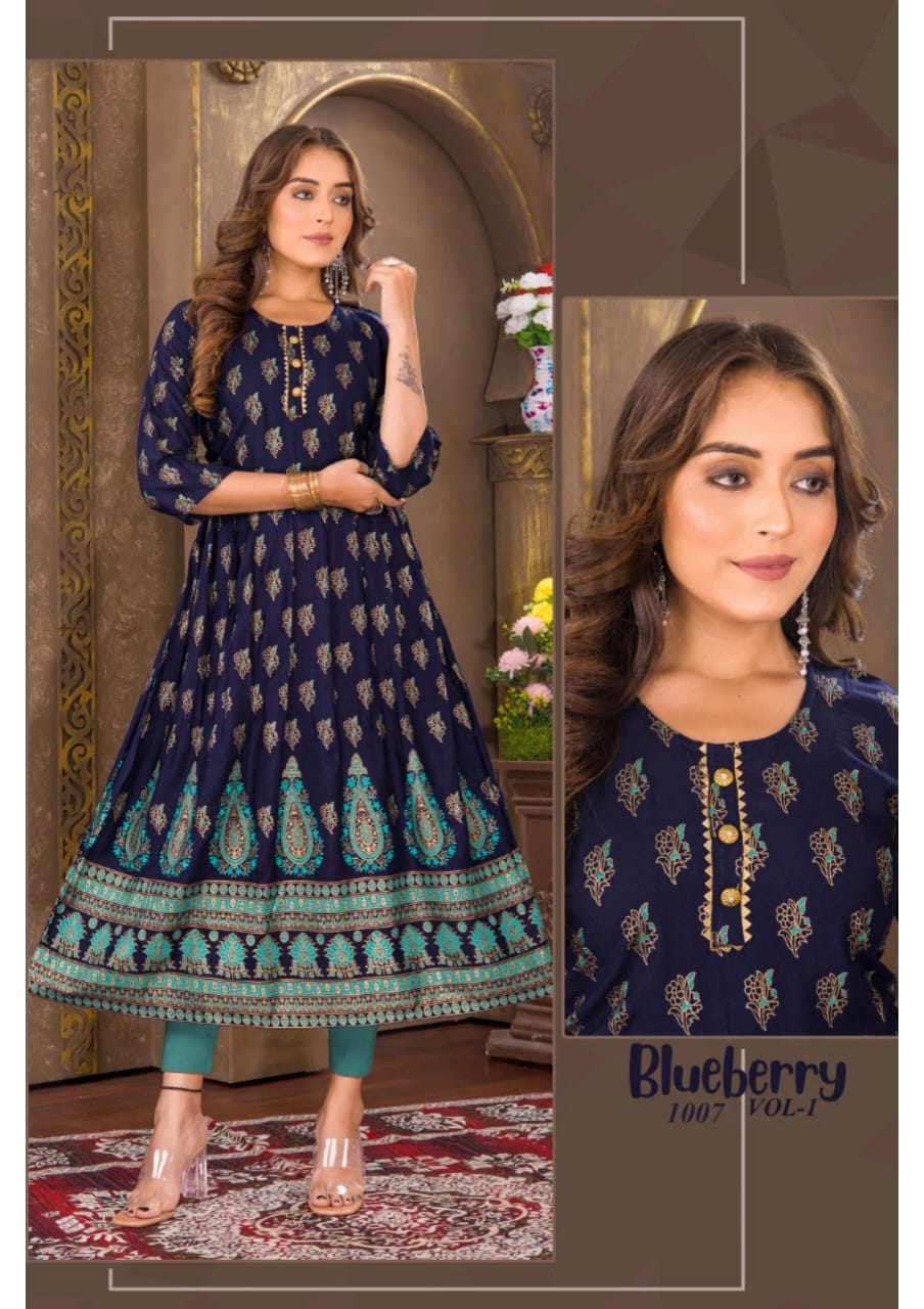 Blueberry Vol 1 Exclusive Designer Wear Wholesale Anarkali Kurtis
